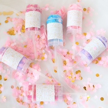 推推樂小禮花筒婚禮婚慶手持小禮炮紙屑創意派對裝飾布置道具