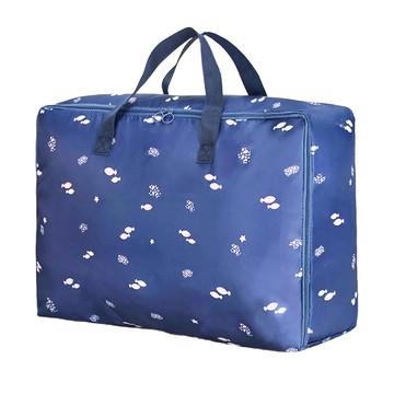 防水牛津布收納袋 Set 2入  加固提手  耐磨材質  防水防潮  藏青魚  超大號(70 x 30 x 50cm)  1組