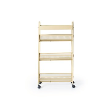 特力屋 輕巧四層置物架推車 沙漠黃