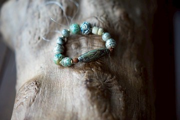 气息/柬埔寨陶瓷石头手链