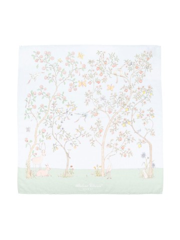 Atelier Choux - In Bloom organic cotton blanket - kids - Organic Cotton - One Size - Blue