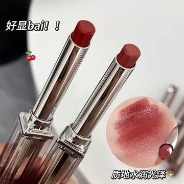 💗玫瑰紅~琉光冰透水潤口紅 高顏值口紅 唇膏 唇蜜 唇彩 唇釉 鏡面學生 保濕滋潤唇膏 不易沾杯掉色 黃皮橄欖皮顯白天菜