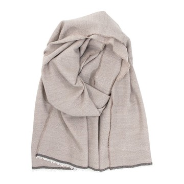 VIIRU 美麗諾羊毛圍巾 (淺褐)