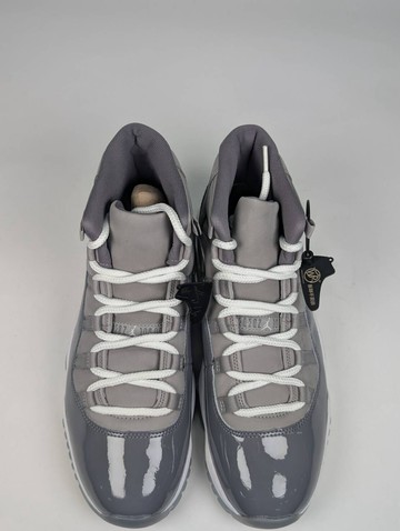 微瑕疵-左腳外側中底泛黃 CT8012-005/11.5 Air Jordan 11 " Cool Grey " 復刻版 2021版 酷灰 灰白