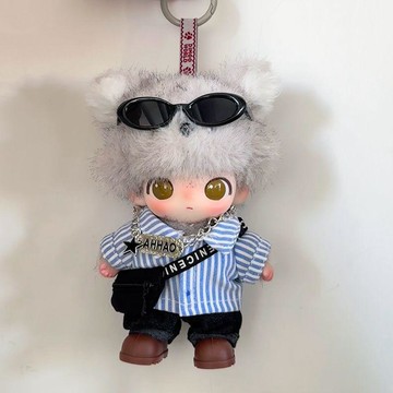 多件優惠💥10cm娃衣 祕密劇院狼外婆系列衣服 藍襯衫褲子套裝 10cm配件 棉花娃衣 玩偶換裝 娃娃配件 娃衣 娃娃裝