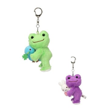 小禮堂 Pickle the frog 泡菜蛙 絨毛吊飾娃娃 (抱朋友款)