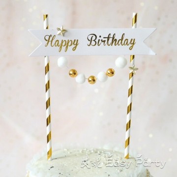 蛋糕 生日插旗 台灣現貨🎂F106艾妮 生日派對佈置 蛋糕插牌 蛋糕裝飾 客製化蛋糕擺件 西點裝飾 烘焙 慶生佈置 慶生