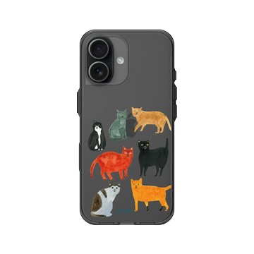 iPhone 17 Clear (相機按鈕) 酷墨灰 - Soupy Tang 湯舒皮 - Cat Group