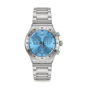 Swatch THAT'S SO PEACHY 金屬手錶/瑞士製造 YVS528G (43mm)【官方旗艦店】
