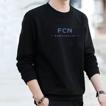 衛衣男純棉春秋2025新款圓領長袖打底衫潮流百搭休閑秋冬加絨上衣