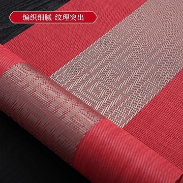 🏮【中式喜慶鋪陳】紅色桌旗 新中式節日喜慶茶几桌布｜結婚茶席防水茶墊桌墊檯布 高雅質感｜節日裝飾 營造氛圍