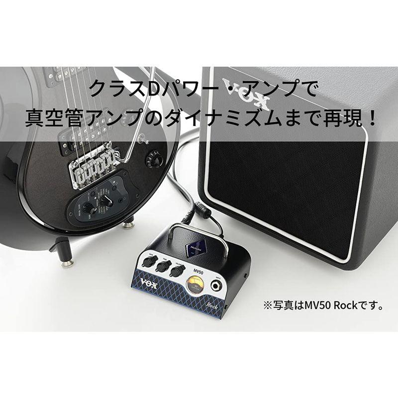 ギターアンプ VOX Nutube搭載 ギター用 超小型 ヘッドアンプ MV50 High Gain 驚きの軽量設計 50Wの大出力 アナログ回路 自宅練