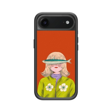 iPhone Air Mod NX -邊框背蓋組合 (相機按鈕) 黑 - Chubbynida - 魚眼少女