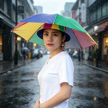 隔日達803🚚晴雨兩用頭戴式雨傘 戶外勞作解放雙手便攜摺疊防風遮陽斗笠
