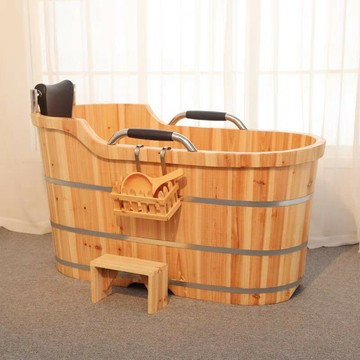 免運/公司貨 浴桶 木桶 雙邊扶手泡澡木桶浴缸大人全身家用洗澡盆汗蒸熏蒸藥浴木質沐浴桶 可開發票 全館五折 工廠現貨直銷 新品特價 z11041
