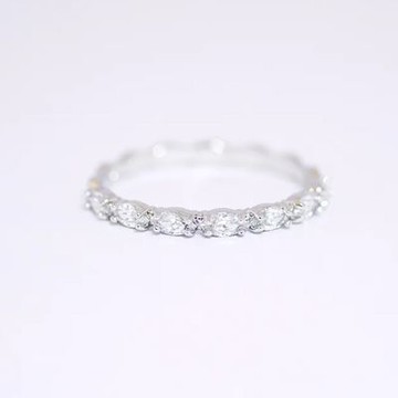 SWAROVSKI 戒指 Matrix Vittore 系列 鍍白金色