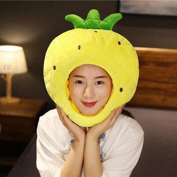 🔥2件9折🍊台北出貨🍊可開發票 ins可愛水果 菠蘿帽子 菠蘿頭套 拍照直播表演道具  一件