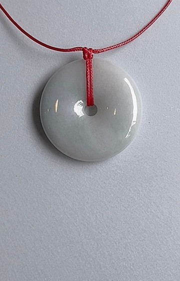 【祈福II平安】大平安扣項鏈II緬甸玉項鍊無優化A貨翡翠玉項鍊