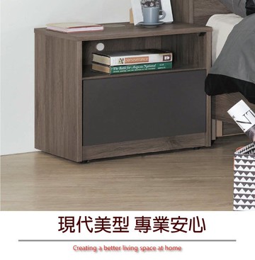 【綠家居】伊莉莎 現代1.7尺床頭櫃/收納櫃