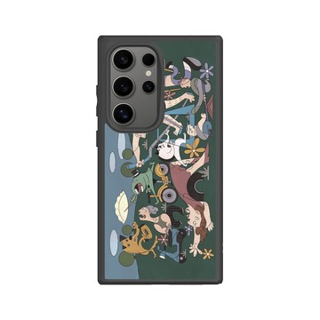 Galaxy S24 Ultra SolidSuit 黑 - 怪奇事物所 Incrediville - 公園裡的格爾尼卡