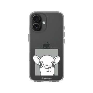 iPhone 16 Clear Case（相機按鈕） 透明 - Godgwawa 變種吉娃娃 - 誰是醜吉