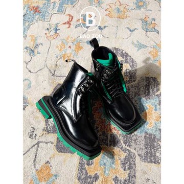 暴走女靴·馬丁靴女2025秋冬新款小眾設計感厚底顯高大方頭小短靴