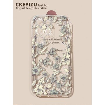 適用于三星s23手機殼新款s22ultra軟硅膠s21fe透明Galaxy全包鏡頭s20+春夏s10復古花朵10e防摔samsung高級感