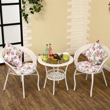 簡約陽臺桌椅藤椅茶幾三件套五件套戶外庭院陽臺休閑桌椅組合[DD050209]