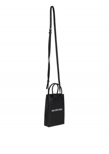 Balenciaga - Shopping Phone Holder Bag - Womens - Black
