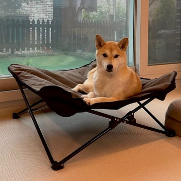 Breezemoon 寵物狗吊床椅 露營沙發床 L  棕色  1個