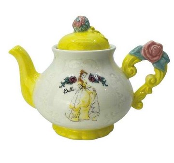 【震撼精品百貨】美女與野獸貝兒 Belle 迪士尼 DISNEY 貝兒公主 立體造型茶壺655ML*26363 震撼日式精品百貨