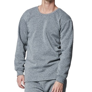 MI MI LEO MIT厚刷毛保暖衣 2件  3L  淺灰