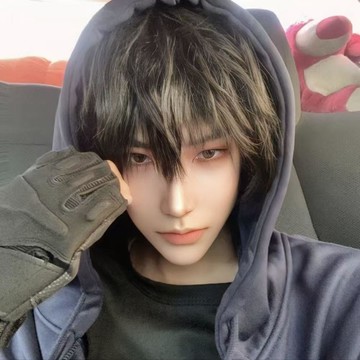 盜墓筆記cos張起靈假毛男生短髮日系少年感小哥帥氣造型萬用頭套 cos服 表演服 帥氣造型 男生假髮 帥氣面具 萬用假髮