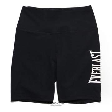 EVERLAST 短褲 黑 側邊LOGO 緊身褲 運動短褲 女 4122156120