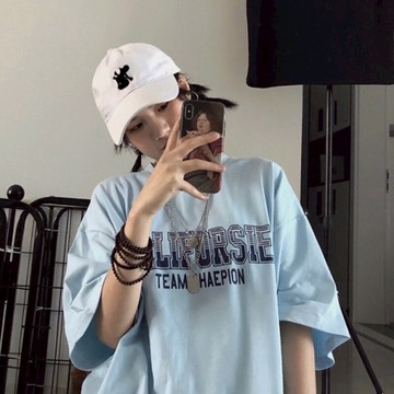 短袖t恤女ins潮牌夏季新款寬松原宿風酷女孩穿搭半袖上衣