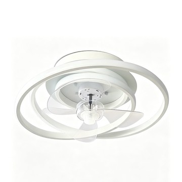 LED吸頂燈 110V變頻靜音一體風燈 吸頂吊扇燈 三色變光居家小客廳燈 遙控調光節能風扇照明燈 變頻靜音