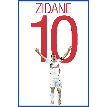 Zinedine Zidane Poster France Soccer Print Soccer Art Unframed Football Print Soccer Decoration France Soccer Poster Graphics 17 -並行輸入