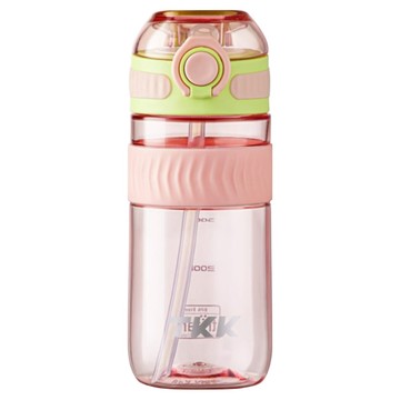 TKK Tritan 克洛伊隨手吸管水壺  仙霧綠  1個  500ml