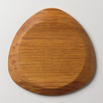 杯墊 (木製・實木・雙面可用) Wood Coaster Tri-Oval 柚木