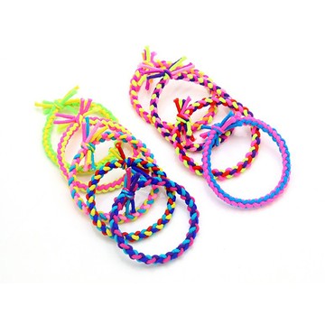 soosda 大容量 波希米亞 編織髮圈 100入組 2503  混合