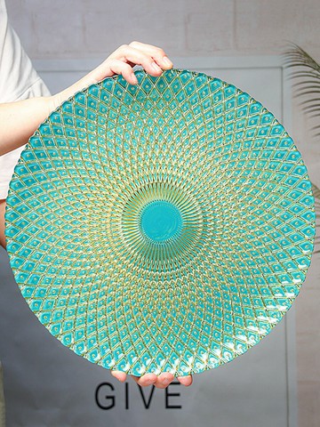 創意西餐盤子牛排北歐餐具 ins風日式風格玻璃網紅家用盤碟子宴會