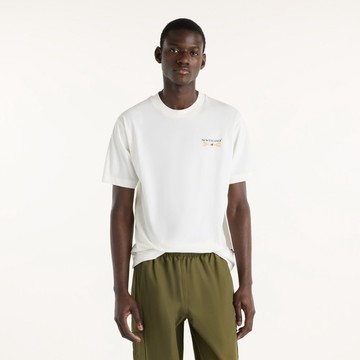 New Balance [New Balance]波士頓城市商店短袖上衣_男性_米白色_MT62S7YPSST