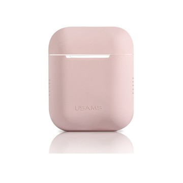 USAMS AirPods 充電盒保護套 矽膠套 輕薄可水洗 無線耳機收納盒 軟套 皮套 (粉)
