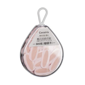 日本Cocoiris 橄欖寬型-雷斯閃亮雙眼皮貼 (300枚附夾子)  C7485 / 雙眼皮貼