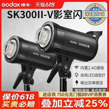 【口碑推薦】神牛SK300IIV攝影燈影室閃光燈 單燈頭裸燈 影棚拍攝影器材附件