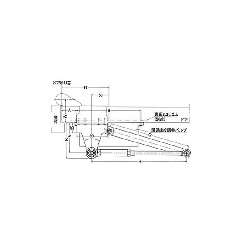 NEW STAR ピボットヒンジ 木製枠 木製ドア用 シルバー 7N 1個 LINEショッピング