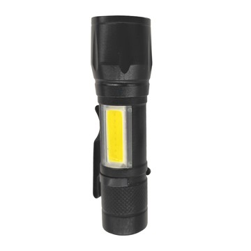 Lofor 樂活生活家 手電筒 USB充電式 9cm 鋁合金材質 輕便好攜帶 三段式  1個