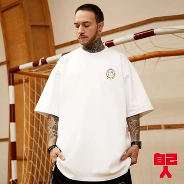 【自己人】M-8XL印花T恤 五分袖 短t男生上衣短袖T恤 情侶t 加大碼短袖 oversize 男女衣著ATD2031
