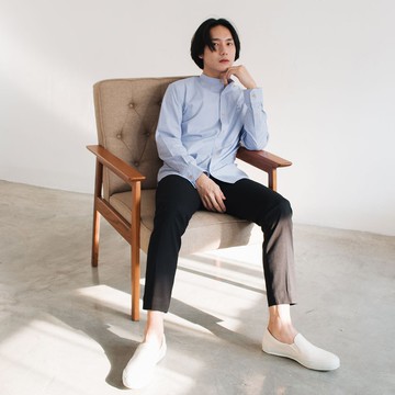 (SIZE S) AIRPLANE // blue check // men straight fit