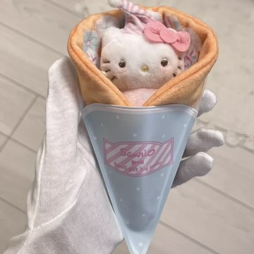 背包吊飾🎀 HelloKitty可麗餅華夫餅Kitty毛絨擺件可愛打瞌睡 Kitty玩偶 kitty吊飾 kitty公仔